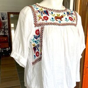 aa&zz. Embroidered blouse 